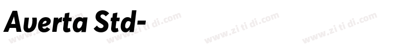 Averta Std字体转换